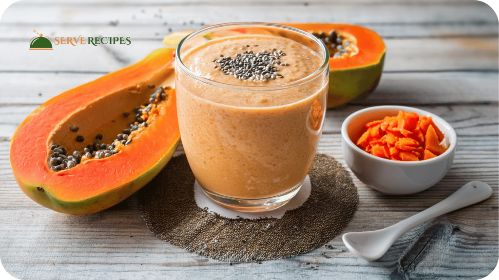 Classic Papaya and Whey Protein Smoothie 1