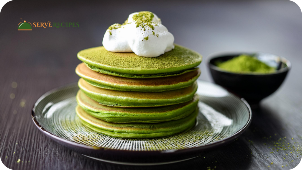 Matcha Fluffy Pancakes 1