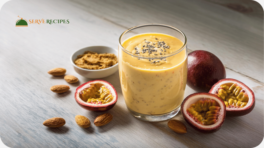 Passion Fruit and Almond Butter Protein Smoothie 1