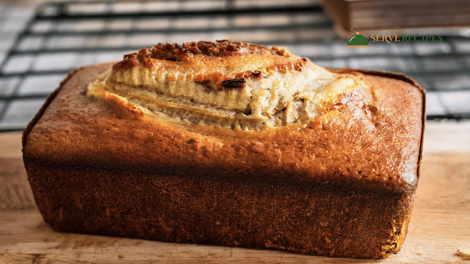 Healthy banana bread made with whole wheat and natural sweeteners, cooled on a wire rack.